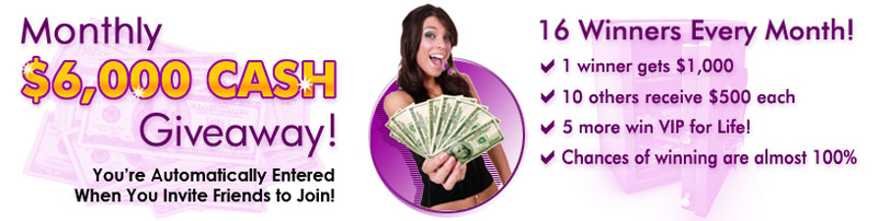 $6,000 Cash Giveaway Contest